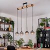 Ripoll hanging light, globe light, pendant light Ecru, black, 4-light sources