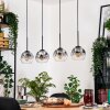 Ripoll hanging light, globe light, pendant light Ecru, black, 4-light sources
