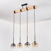 Ripoll hanging light, globe light, pendant light Ecru, black, 4-light sources