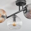 Koyoto ceiling light, globe light Amber, clear, Smoke-coloured, 3-light sources