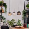 Koyoto hanging light, globe light, pendant light Ecru, black, 3-light sources