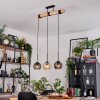 Koyoto hanging light, globe light, pendant light Ecru, black, 3-light sources