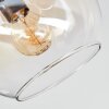 Koyoto ceiling light, globe light Amber, clear, Smoke-coloured, 4-light sources