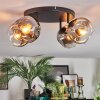 Ripoll ceiling light, globe light Amber, clear, 4-light sources