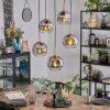 Ripoll hanging light, globe light, pendant light gold, black, 5-light sources