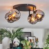 Ripoll ceiling light, globe light Smoke-coloured, 4-light sources
