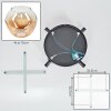 Ripoll ceiling light, globe light Amber, clear, 4-light sources