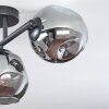 Ripoll ceiling light, globe light Smoke-coloured, 3-light sources