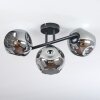 Ripoll ceiling light, globe light Smoke-coloured, 3-light sources