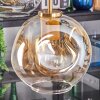Ripoll hanging light, globe light, pendant light gold, black, 5-light sources