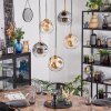 Ripoll hanging light, globe light, pendant light gold, black, 5-light sources