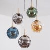 Ripoll hanging light, globe light, pendant light gold, black, 5-light sources