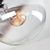 Gastor ceiling light, globe light clear, Smoke-coloured, 4-light sources