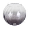 Glass lampshade  Koyoto replacement glass, spare part 20 cm clear, Smoke-coloured