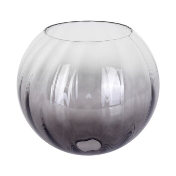 Glass lampshade  Koyoto replacement glass, spare part 20 cm clear, Smoke-coloured