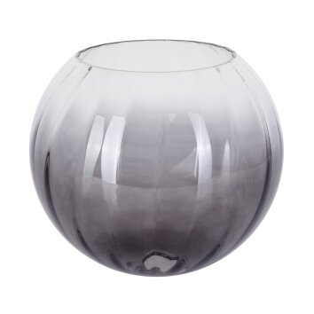 Glass lamp shade  Koyoto replacement glass, spare part 25 cm clear, Smoke-coloured