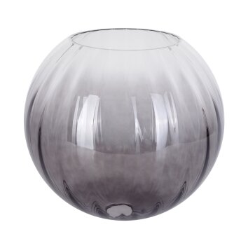 Lamp shade made of glass  Koyoto replacement glass, spare part 30 cm clear, Smoke-coloured