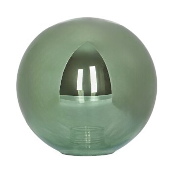 Glass lamp shade  Chehalis replacement glass, spare part 10 cm green