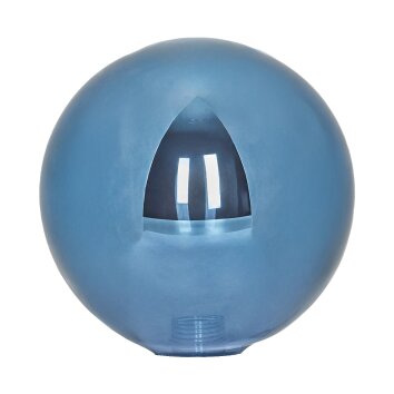 Lamp shade made of glass  Chehalis replacement glass, spare part 15 cm blue