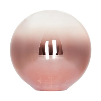 Glass lampshade  Chehalis replacement glass, spare part 10 cm clear, coppery