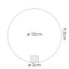 Glass lampshade  Bernado replacement glass, spare part clear, coppery