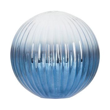 Glass lamp shade  Bernado replacement glass, spare part blue, clear