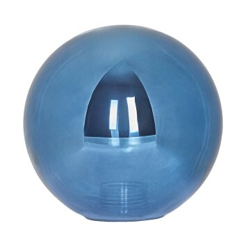 Glass lampshade  Remaisnil replacement glass, spare part blue