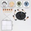 Koyoto hanging light, globe light, pendant light gold, black, 5-light sources