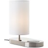 Brilliant lights Clarie table lamp silver, 1-light source