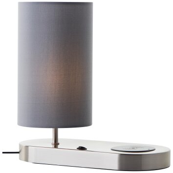 Brilliant lights Clarie table lamp silver, 1-light source