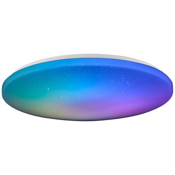 Brilliant lights Kieran ceiling light LED white, 1-light source, Remote control