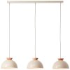 Brilliant lights Nalam pendant light beige, 3-light sources