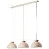 Brilliant lights Nalam pendant light beige, 3-light sources
