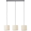 Brilliant lights Teddy pendant light white, 3-light sources