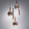Paul Neuhaus lights BOWL pendant light LED brown, 5-light sources