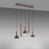Paul Neuhaus lights BOWL pendant light LED brown, 5-light sources