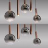 Paul Neuhaus lights BOWL pendant light LED brown, 5-light sources