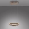 Paul Neuhaus Q-Serie Q-STRETTO pendant light LED bronze, 2-light sources, Remote control