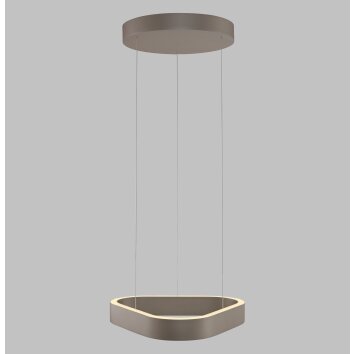 Paul Neuhaus Q-Serie Q-STRETTO pendant light LED bronze, 2-light sources, Remote control