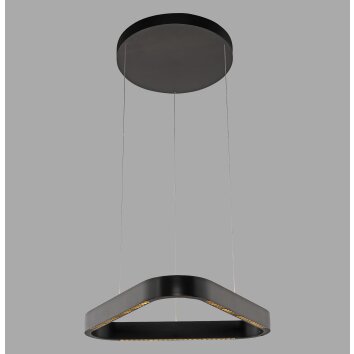 Paul Neuhaus Q-Serie Q-STRETTO pendant light LED black, 2-light sources, Remote control