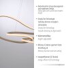 Paul Neuhaus lights TWIST pendant light LED sand-coloured, 1-light source