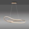 Paul Neuhaus lights TWIST pendant light LED sand-coloured, 1-light source