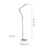 Paul Neuhaus lights SAMSKY floor lamp LED silver, 1-light source