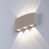 Paul Neuhaus lights CARLO wall light LED sand-coloured, 6-light sources