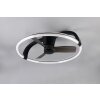 Reality lights mit Ceiling fan light LED black, 1-light source, Remote control