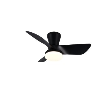 Reality lights mit Ceiling fan light LED black, 1-light source, Remote control