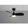 Reality lights mit Ceiling fan light LED black, 1-light source, Remote control