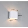 Trio lights Alani wall light white, 1-light source