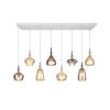Trio lights Aldea pendant light white, 8-light sources