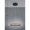 Trio lights Amador pendant light LED black, 1-light source